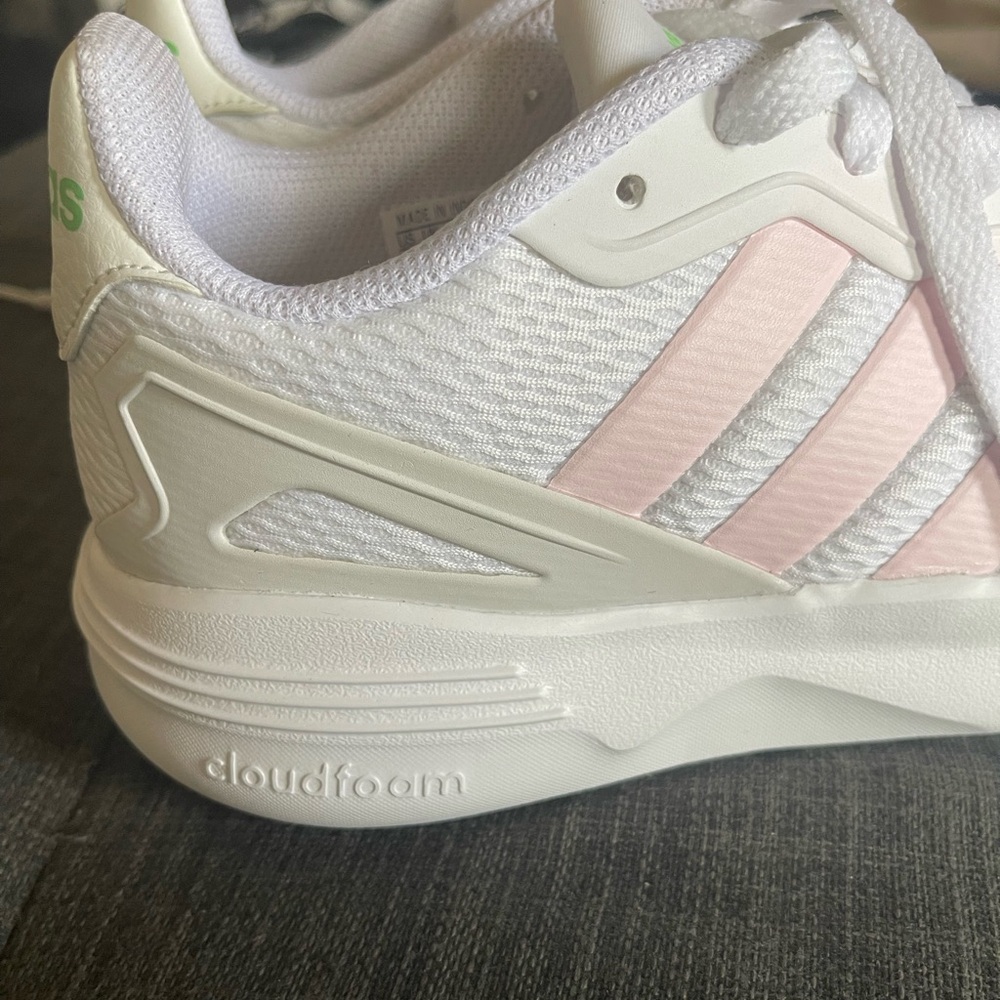👟🌸Adidas Sneakers Running Training Sports Shoes White/Pink Gym - Picture 12 of 12